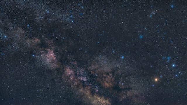 Milchstraße, Antares und Dunkelwolken