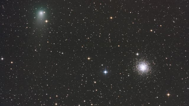 Komet C/2009 P1 Garradd bei M 15