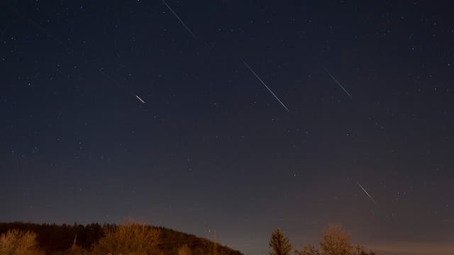 Geminiden Meteore vom 12. Dezember 2014