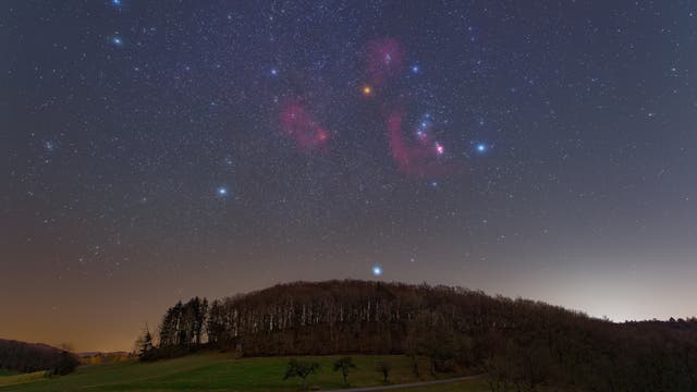 Orion über dem Odenwald