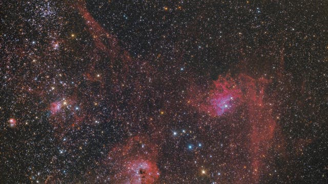 Messier 38, IC 405 und IC 410