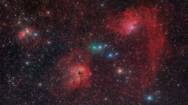 Komet C/2020 M3 (ATLAS) und IC 405/410 