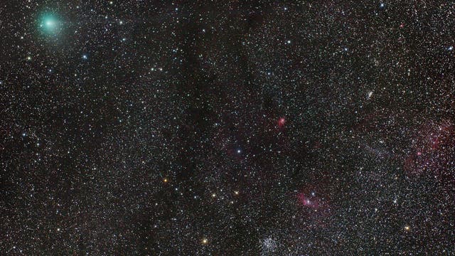 Komet Jacques bei Messier 52
