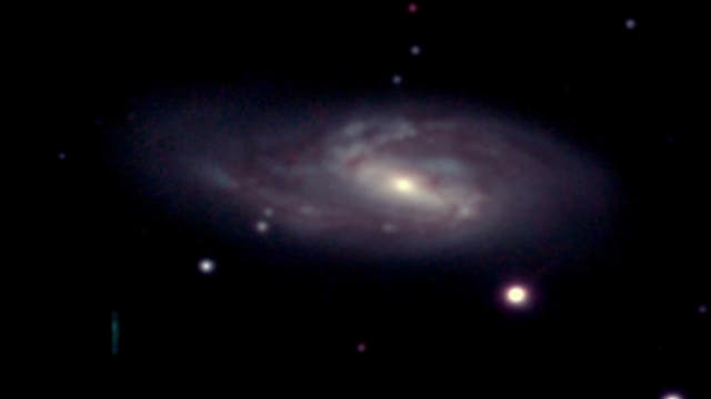 Asteroid (394) Arduina bei Galaxie M66 am 11.04.2016