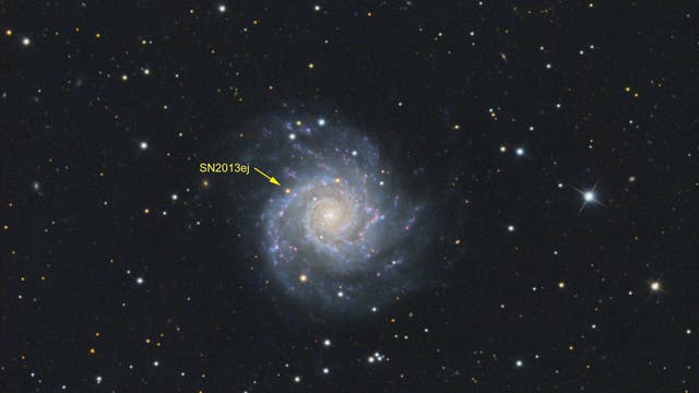 M74 und die Supernova SN2013ej