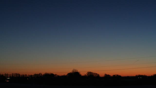Abendsichtbarkeit von Merkur am 7.1.2009