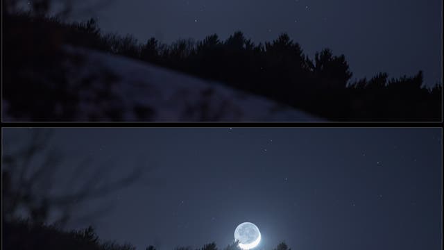 Mond am Horizont