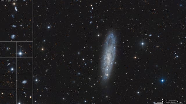 NGC 247 ... aber die Highlights befinden sich im Hintergrund ...