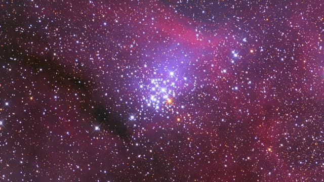 NGC 3293 - ein offener Sternhaufen in farbenfroher Umgebung