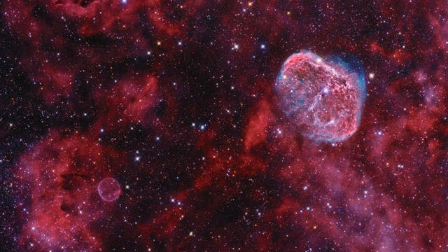 Soap Bubble with Crescent Nebula