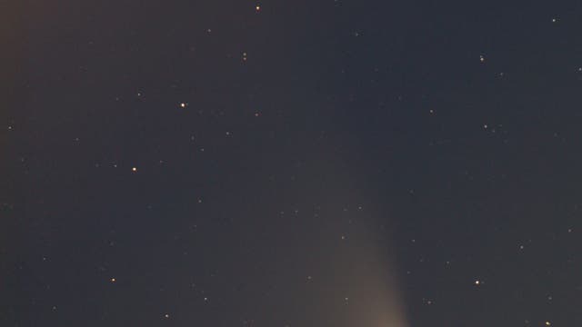 Komet PANSTARRS bei Vollmond