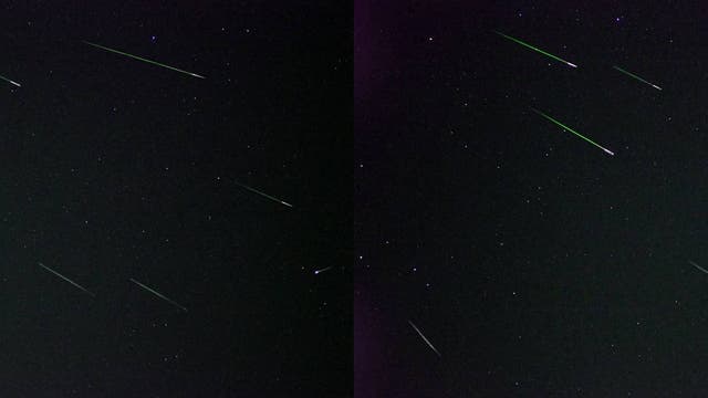 Perseiden-Meteore 2016 in Stereo