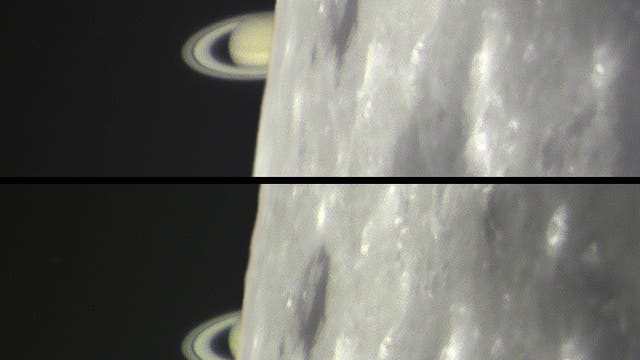 Saturnbedeckung am 29.03.2019