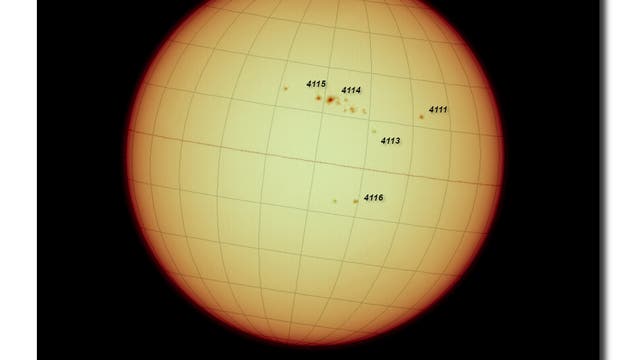 Sonne - Beobachtung der aktiven Regionen