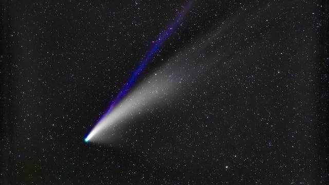 Komet Neowise von letzter Nacht auf der Herchenhainer Höhe 
