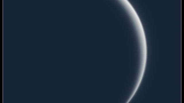 Venussichel mit rund sechs Prozent Beleuchtung