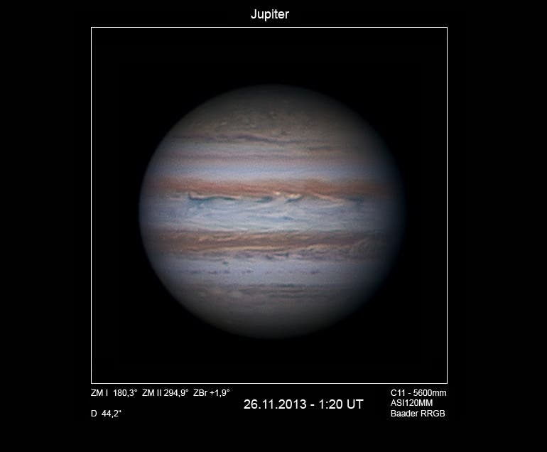 Jupiter am 26. November 2013