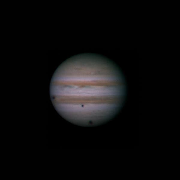 3 Mondschatten auf Jupiter 12.10.2013
