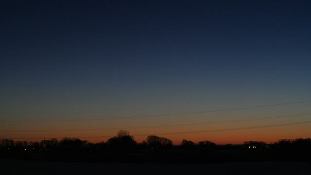 Abendsichtbarkeit von Merkur am 7.1.2009 (3)