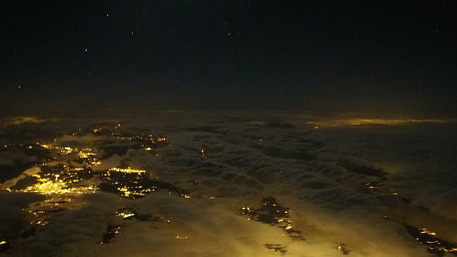 Mond über Genf Mond über Genf