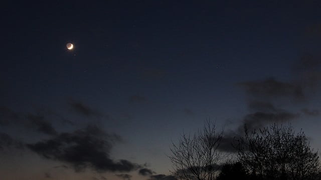 Mond und Venus am Goldenen Tor der Ekliptik Mond und Venus am Goldenen Tor der Ekliptik