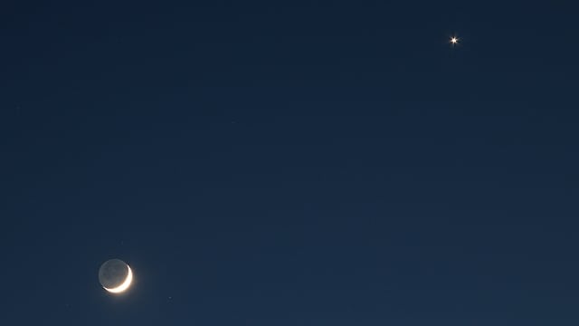 Mond und Venus Mond und Venus