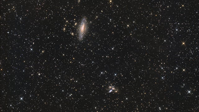 NGC 7331 mit Stephans Quintett NGC 7331 mit Stephans Quintett