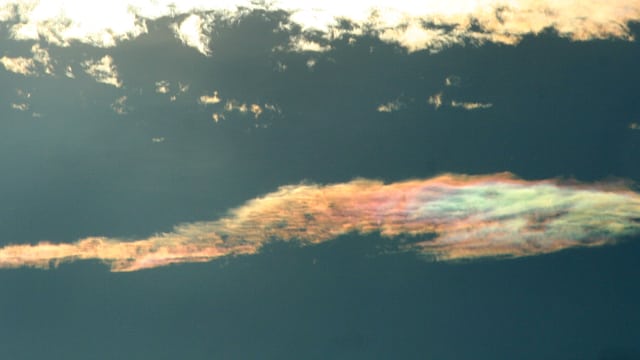 irisierende Wolke irisierende Wolke