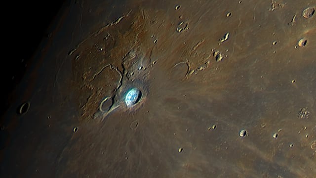 Farbiger Mond - Aristarchus am 24. April 2021 Farbiger Mond - Aristarchus am 24. April 2021