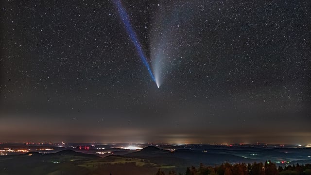Komet Neowise über der Wasserkuppe Komet Neowise über der Wasserkuppe