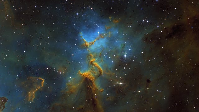 Melotte 15 in Hubble-Palette Melotte 15 in Hubble-Palette
