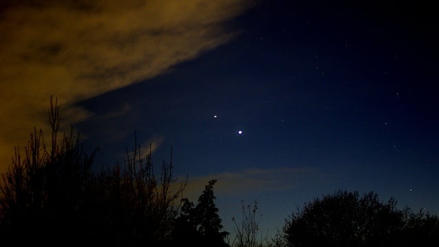 Jupiter und Saturn vor dem Finale am 21. Dezember 2020 Jupiter und Saturn vor dem Finale am 21. Dezember 2020