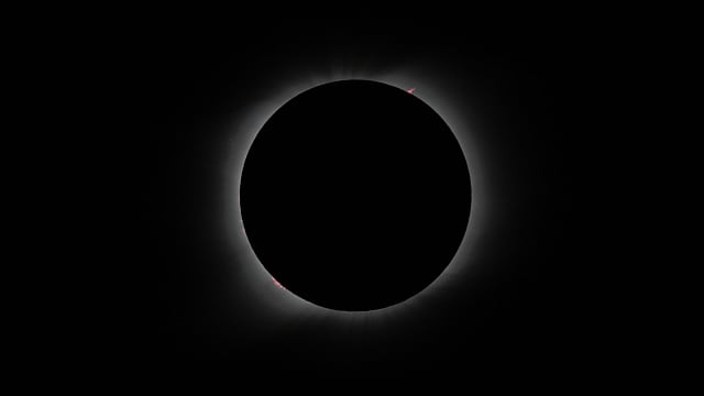 totale Sonnenfinsternis mit Protuberanzen totale Sonnenfinsternis mit Protuberanzen