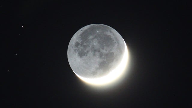 Mond mit Erdlicht Mond mit Erdlicht