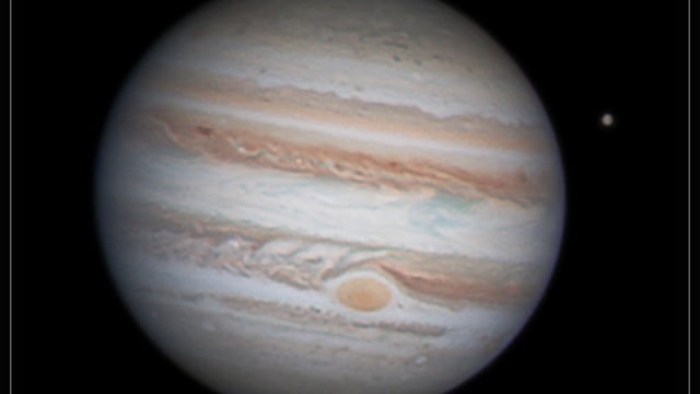 Jupiter mit GRF und Europa Jupiter mit GRF und Europa