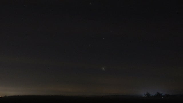 Jupiter und Saturn am Abendhimmel Jupiter und Saturn am Abendhimmel