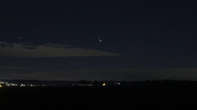 Jupiter und Saturn am Abendhimmel Jupiter und Saturn am Abendhimmel