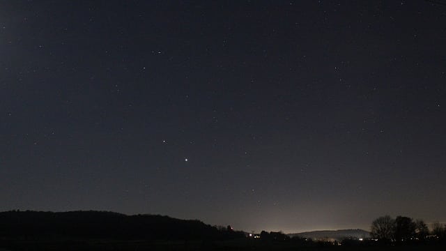Jupiter und Saturn am Abendhimmel Jupiter und Saturn am Abendhimmel