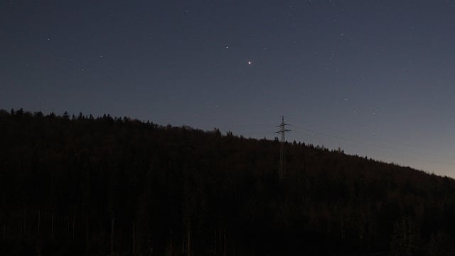 Jupiter und Saturn am Abendhimmel Jupiter und Saturn am Abendhimmel
