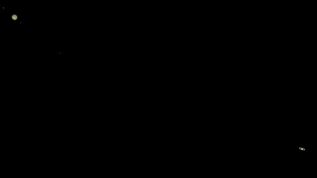Jupiter und Saturn am 25. Dezember 2020 Jupiter und Saturn am 25. Dezember 2020
