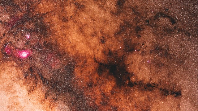 Pfeifennebel LDN 1773 mit großer Sagittarius-Wolke Pfeifennebel LDN 1773 mit großer Sagittarius-Wolke