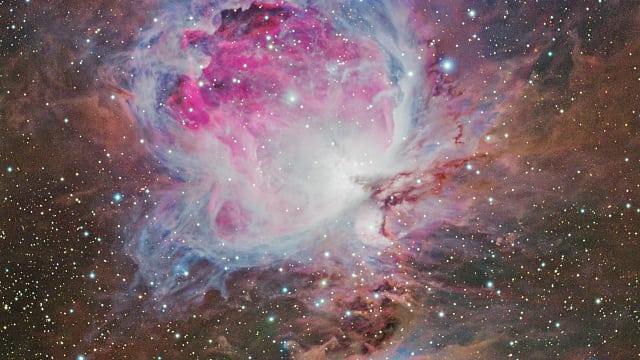 Orionnebel M42 mit blauem Nebelkomplex NGC 1773, 1775 und 1777 Orionnebel M42 mit blauem Nebelkomplex NGC 1773, 1775 und 1777