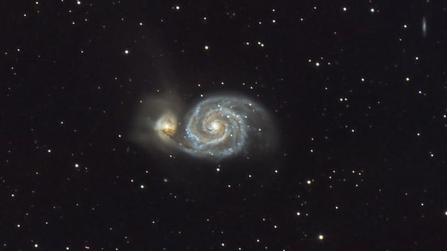 Messier 51 Whirlpool-Galaxie Messier 51 Whirlpool-Galaxie