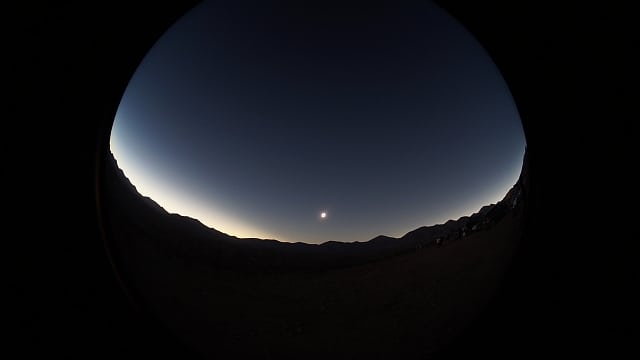 Totale Sonnenfinsternis vom 2. Juli 2019 - Fisheye-Aufnahme Totale Sonnenfinsternis vom 2. Juli 2019 - Fisheye-Aufnahme