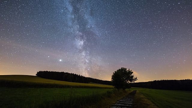 Wundervoller Nachthimmel im Erzgebirge Wundervoller Nachthimmel im Erzgebirge