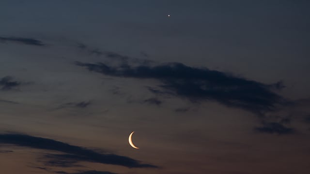Mond und Venus Mond und Venus