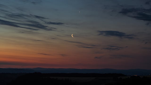 Mond und Venus Mond und Venus