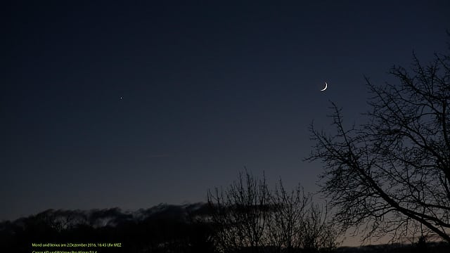 Mond und Venus Mond und Venus