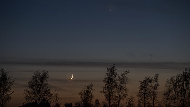 Mond und Venus Mond und Venus