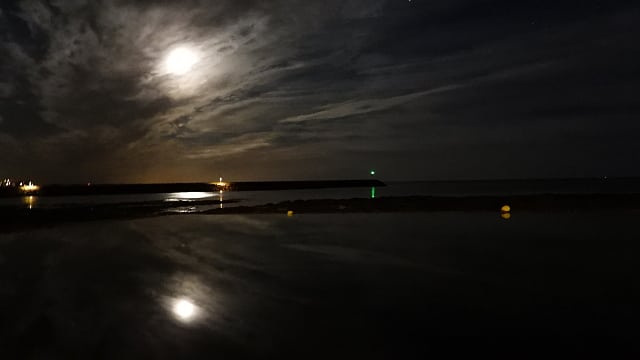 Mond und Planeten Spiegelung Mond und Planeten Spiegelung